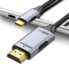 NABI_1073 4K@60Hz/2mKiudth HDMI Type-C 変換ケーブル タイプc hdmi 変換アダプタ Thunderbolt 3/4 iPhone15 Pro/MacBook/Galaxy/Huawei/Surface/Chr 0401