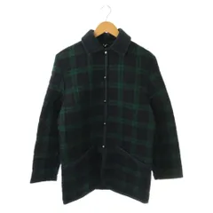 ブルックスブラザーズ BROOKS BROTHERS イングランド製 キルティングジャケット チェック柄 M ネイビー グリーン /DF ■GY18のサムネイル