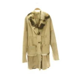 moda club コート ラビットファー 毛皮 40 ベージュ /DF ■GY11