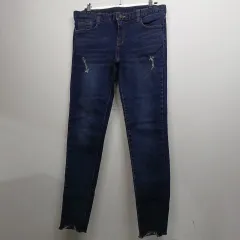 デニム スキニー デニム ズボン ダメージ ジーン 28 サイズ 春 秋 258063