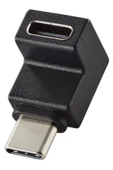 【送料無料】エレコム Type-C アダプタ L字 縦向き USB-C to C 変換コネクタ USB3.2(Gen2) 10Gbps 60w ブラック MPA-CFCMLAD02BK