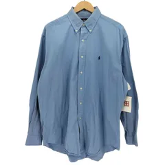 ラルフローレン RALPH LAUREN 90S BLAKE ポニー刺繍 ボタンダウン L/S シャツ メンズ import：L 