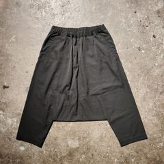 AD2008 ウールギャバサルエルパンツ 黒 ワイド archive - メルカリ