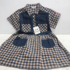 ★【在庫処分価格】PIA MATE 子供服 ワンピース 女の子 110㎝ チェック柄 半袖 ガールズ 経年保管品 現状品	☆C4-203	J