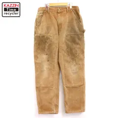 00s USA製 Carhartt ダブルニー ダック ペインターパンツ メンズ Lサイズ相当