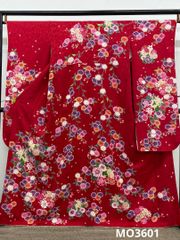 両面染小紋 天目染 ぼかし 鴇鼠×山葵色 正絹 反物 - メルカリ