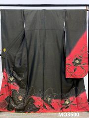 両面染小紋 天目染 ぼかし 鴇鼠×山葵色 正絹 反物 - メルカリ