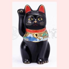 招き猫 左手 黒 一尺二寸 / 小田人形 - メルカリ
