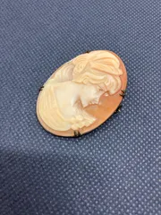 【SILVER刻印】カメオ ブローチ ペンダントトップ 2WAY ヴィンテージ