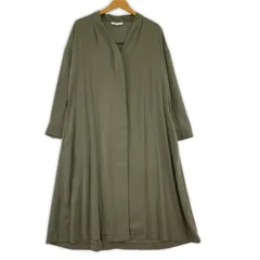 NATURAL BEAUTY BASIC ナチュラルビューティーベーシック  リボン付きワンピース sizeM/カーキ