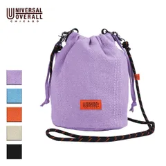 【新品】 UNIVERSAL OVERALL ユニバーサルオーバーオール サマーニット巾着 メンズ/レディース ラベンダー/サックス/オレンジ/オフ/ブラック 8L OS UVO-242のサムネイル