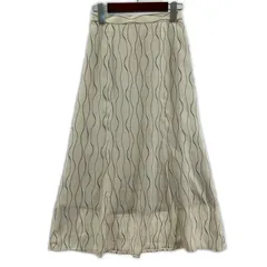 LAUTREAMONT ロートレアモン  ロング フレアスカート size36/ライトベージュ系