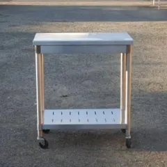 タニコー ステンレス製 炊飯器台付 作業台 横60奥行き60高さ80 調理台(引戸付)|作業機器・板金類(タニコー) | 業務用厨房機器/調理