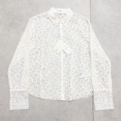 ☆新品 未使用☆ラトータリテ 総レース 長袖シャツ ホワイト - メルカリ