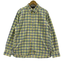 TOMMY HILFIGER トミー ヒルフィガー ボタンダウン長袖シャツ sizeXXL/イエロー×ネイビー×グリーン