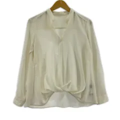 UNTITLED アンタイトル とろみ スキッパーブラウス size0/アイボリー