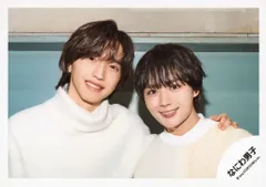 【中古】生写真(STARTO) なにわ男子/大西流星・道枝駿佑/横型・バストアップ/DIGITAL SINGLE「ありがとう心から / 勇気100％」ジャケ写オフショット/公式生写真