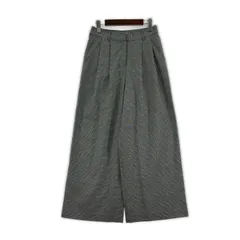 NATURAL BEAUTY BASIC ナチュラルビューティーベーシック チェック ワイドパンツ sizeL/グレー系