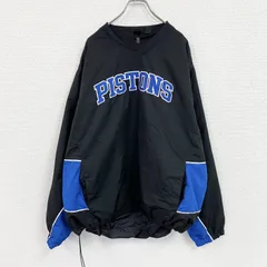 古着 used　Gear For Sports　NBA　デトロイトピストンズ　プルオーバージャケット　黒　ブラック　2XLサイズ