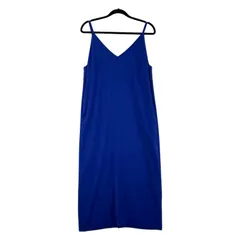 UNITED ARROWS ユナイテッドアローズ Vネック キャミソールワンピース size36/ブルー系