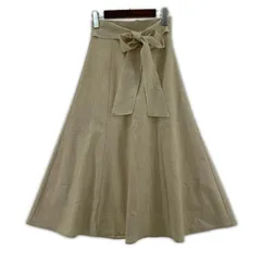 MISCH MASCH ミッシュマッシュ ハイウエスト ウエストリボンスカート sizeS/ベージュのサムネイル
