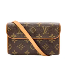 ルイヴィトン LOUIS VUITTON ポシェット フロランティーヌ ボディバッグ モノグラム キャンバス M51855 ブラウン FL0073 ウエストバッグ【中古】