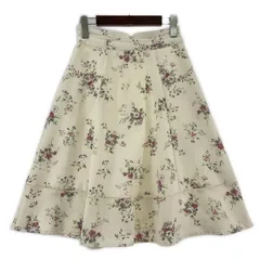 MISCH MASCH ミッシュマッシュ 花柄 フレアスカート size36/アイボリーのサムネイル