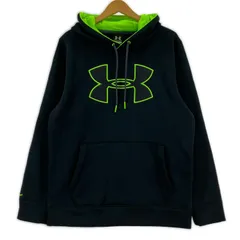 UNDER ARMOUR アンダーアーマー 裏起毛 ロゴパーカー sizeMD/ブラック