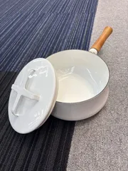 DANSK フタ付き片手鍋 18cm 白 送料無料♪のサムネイル