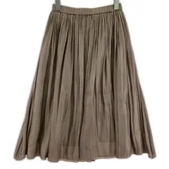 green label relaxing グリーンレーベルリラクシング シャイニースカート size36/グレー系