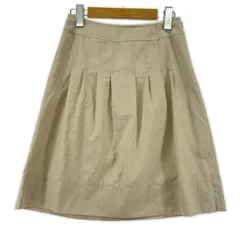 UNTITLED アンタイトル タックスカート size1/ライトベージュ
