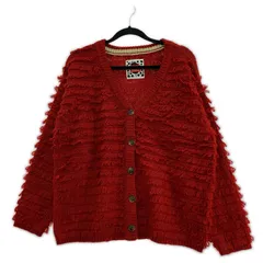 Rope Picnic ロペピクニック ×Disney 101匹のワンちゃん ループ編み カーディガン size38/レッド