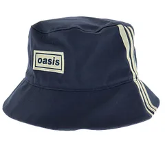 アディダス adidas ×oasis オアシス ロゴ刺繍 バケット ハット 帽子 KQ7989 OSFL Night Indigo 紺ネイビー ブランド古着ベクトル 中古▲260119