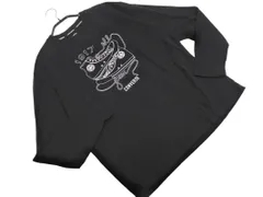 CONVERSE コンバース プリント 長袖 Tシャツ sizeL/黒 ■◇ メンズ