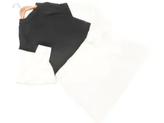 ZARA ザラ フェイクレイヤード チュニック ワンピース sizeL/白ｘ黒 ■◇ レディース