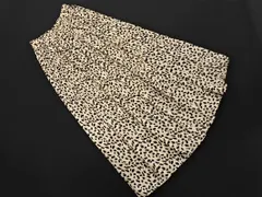 MISCH MASCH ミッシュマッシュ レオパード柄 ロング スカート sizeM/アイボリーｘ黒 ■◇ レディース