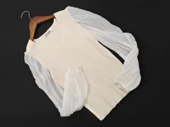snidel スナイデル シアースリーブ リブ ニット セーター sizeOne/白 ■◇ レディース