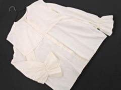 美品】イヴサンローラン☆フリル ボウタイ バルーン袖 七分袖 ブラウス 