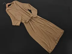 NATURAL BEAUTY BASIC ナチュラルビューティーベーシック ロング カーディガン ニット ワンピース sizeM/ベージュ ■◇ レディース