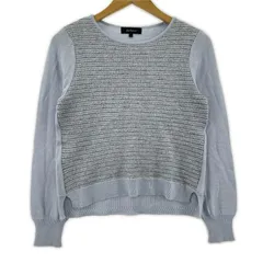 Reflect リフレクト ラメ クルーネック ニット size9/ブルー系