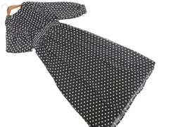 ZARA ザラ 花柄 刺繍 ワンピース sizeM/黒 ■◇ レディース