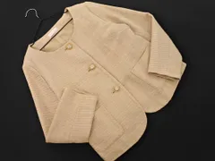 Techichi テチチ ツイード ノーカラー ジャケット ベージュ ■◇ レディース