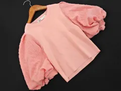 ZARA ザラ ボリュームスリーブ ニット セーター sizeS/ピンク ■◇ レディース