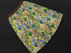 VIVAYOU ビバユー coigirl magic 裏地メッシュ 花柄 Aライン 台形 スカート sizeM/モカ ■◇ レディースのサムネイル