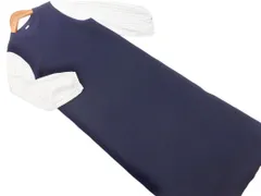 Mila Owen ミラオーウェン ニット 切替 Iライン ワンピース size0/紺 ■◇ レディース