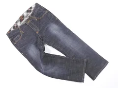 BURBERRY バーバリー BLUE LABEL ブルーレーベル クロップド デニムパンツ size24/濃紺 ■◇ レディース