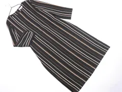 ALPHACUBIC アルファキュービック ストライプ ワンピース size9/黒 ■◇ レディースのサムネイル