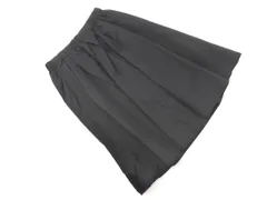 Liesse リエス ナイロン フレア Aライン 台形 スカート size3/黒 ■◇ レディース
