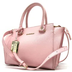 サマンサ＆シュエット Samantha & chouette ハンドバッグ トートバッグ ショルダーバッグ 2way ピンク フェイクレザー 肩掛け チャーム付 レディース かわいい