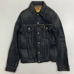 ◆ Levi's リーバイス デニムジャケット Gジャン 70505 アウター 長袖 ダメージ加工 インディゴ Mサイズ メンズ 古着